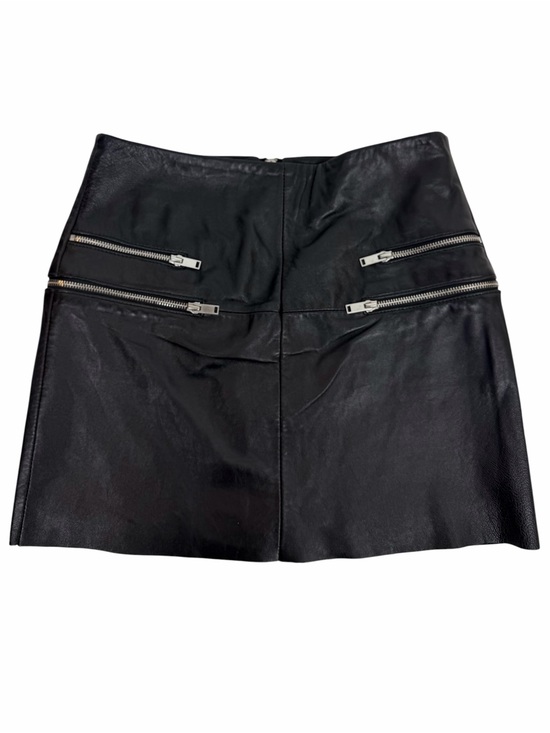 Zara Dresses & Skirts - ZARA Woman Genuine Lambskin Leather Mini Skirt – Black | Size Small